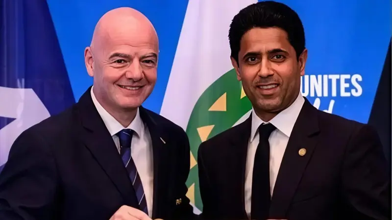 يدعم ناصر الخليفي.. هل يطيح الاتحاد الأوروبي بإنفانتينو من رئاسة فيفا؟
