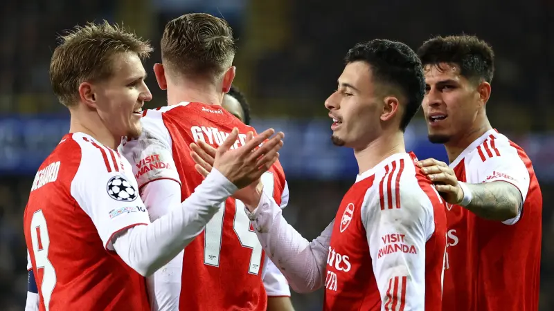 دوري أبطال أوروبا - أرسنال يفوز بالبدلاء على كلوب بروج بثلاثية