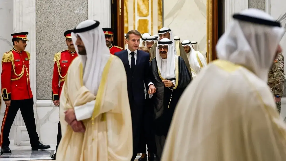 من المقرر أن يزور ماكرون الإمارات والبحرين وقطر (أ ف ب) من المقرر أن يزور ماكرون الإمارات والبحرين وقطر (أ ف ب)