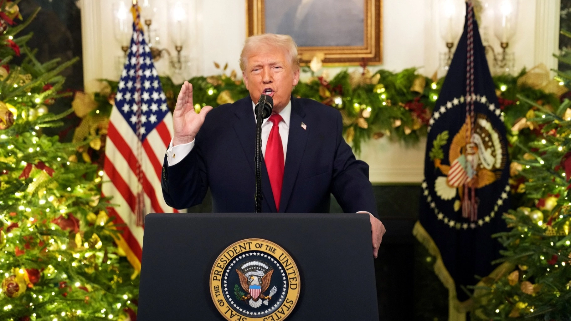 ترامب يتحدث عن إنجازاته في الشرق الأوسط 