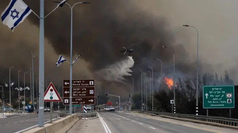 فيديو - حرائق ضخمة تشتعل في مناطق واسعة بإسرائيل وإجلاء السكان