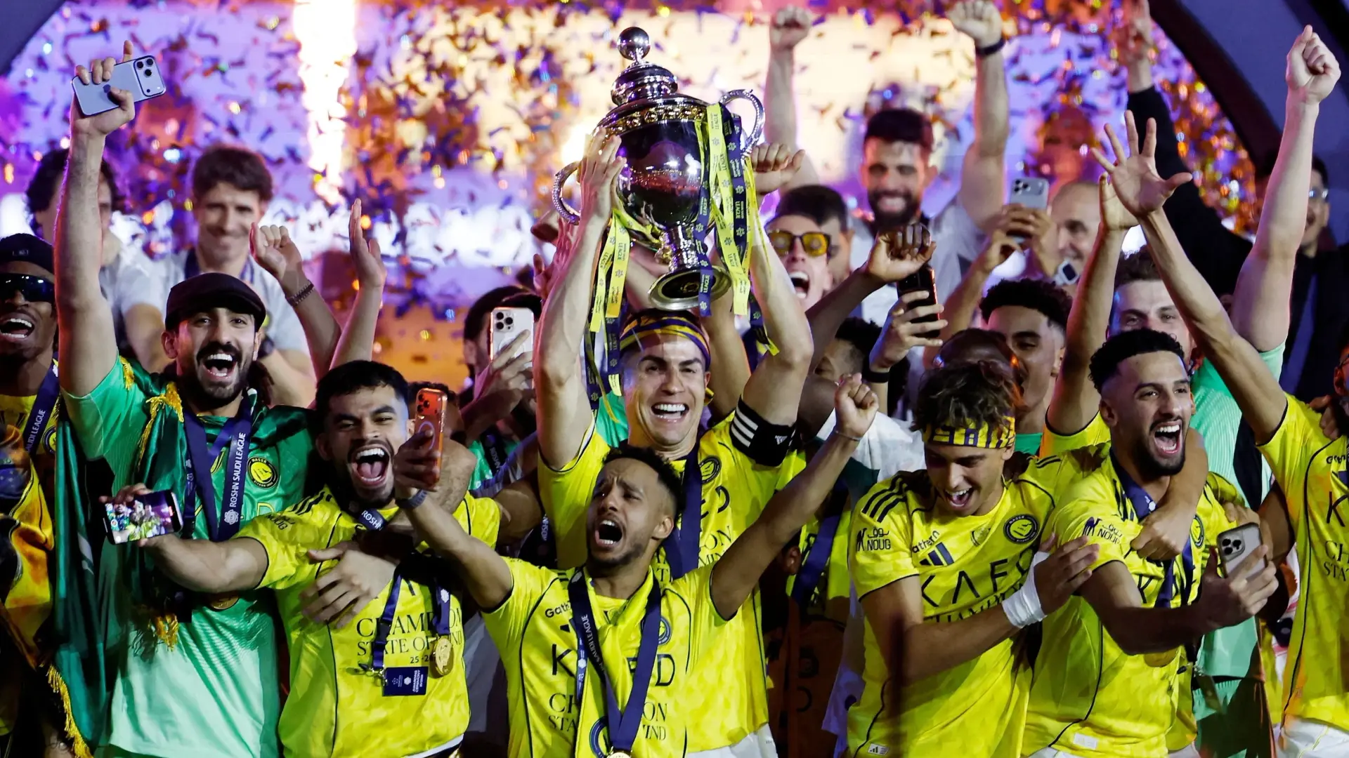 النصر يتطلع للحفاظ على لقب الدوري السعودي (رويترز) النصر يتطلع للحفاظ على لقب الدوري السعودي (رويترز)