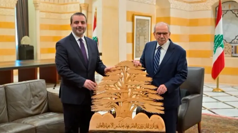 أبرز ما جاء بالمؤتمر الصحفي لنواف سلام مع الشيباني في بيروت