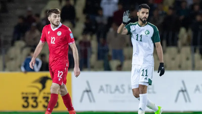 السعودية تتعثر في فخ التعادل أمام طاجيكستان بتصفيات مونديال 2026