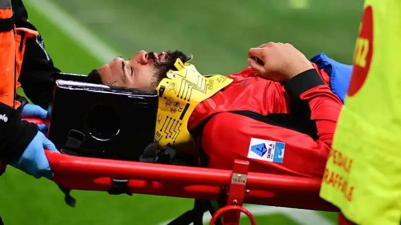 آخر تطورات حالة نجم ميلان بعد تعرضه لكسر في الفك في لقاء بارما