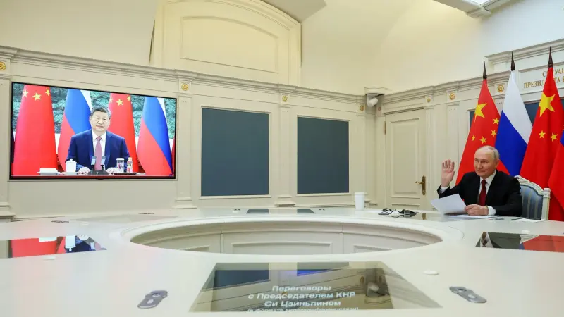 بوتين يؤكد لنظيره الصيني دعم روسيا لسيادة واستقرار البلدين