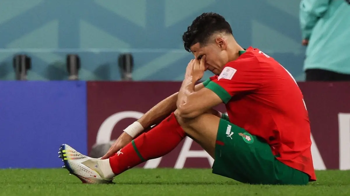 المغرب يفقد جهود نايف أكرد في موقعة ليسوتو بجنوب إفريقيا (أ ف ب) المغرب يفقد جهود نايف أكرد في موقعة ليسوتو بجنوب إفريقيا (أ ف ب)
