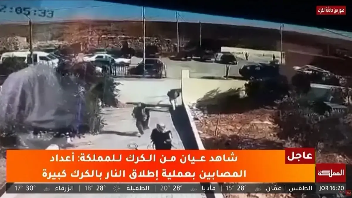 مصادر أردنية تكشف تفاصيل إطلاق النار داخل كنيسة بالكرك (رويترز) مصادر أردنية تكشف تفاصيل إطلاق النار داخل كنيسة بالكرك (رويترز)