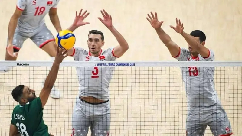 نتيجة وملخص مباراة تونس والتشيك في بطولة العالم للكرة الطائرة للرجال 2025