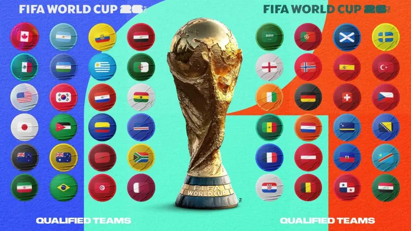 عدد الفرق المشاركة في كأس العالم 2026.. مشاركة عربية غير مسبوقة