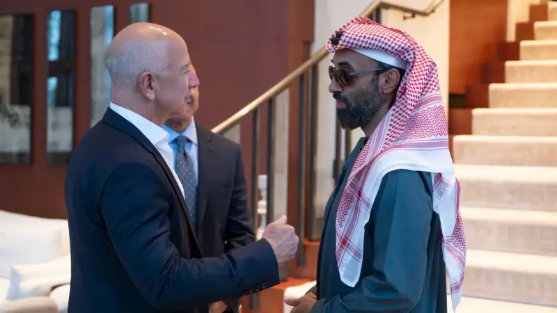 صور - الشيخ طحنون بن زايد يلتقي أقطاب التكنولوجيا في أميركا