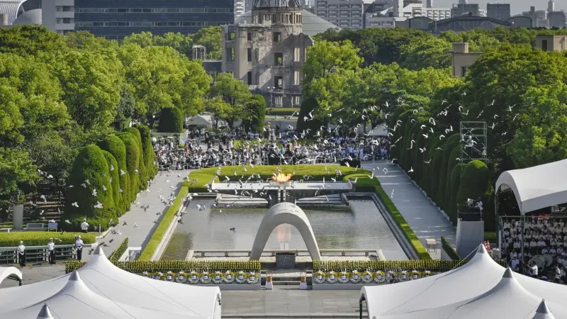 دقيقة صمت في هيروشيما إحياء لذكرى مرور 80 سنة على القنبلة الذرية