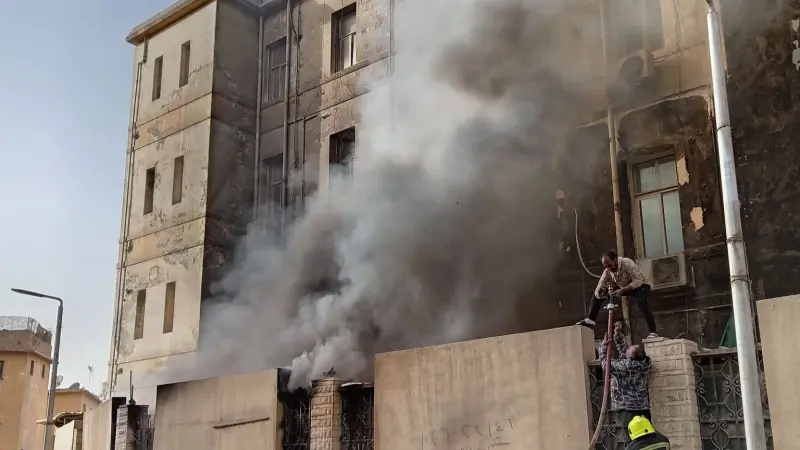 ما سبب حريق مستشفى أطفال مصر؟