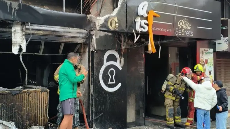 فيديو - قتلى وجرحى في انفجار مطعم وسط بيروت