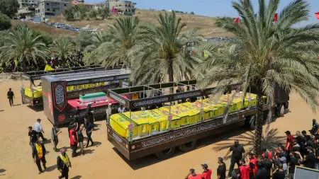"حزب الله" ينظم مراسم تشييع جماعية للعشرات من مقاتليه في جنوب لبنان