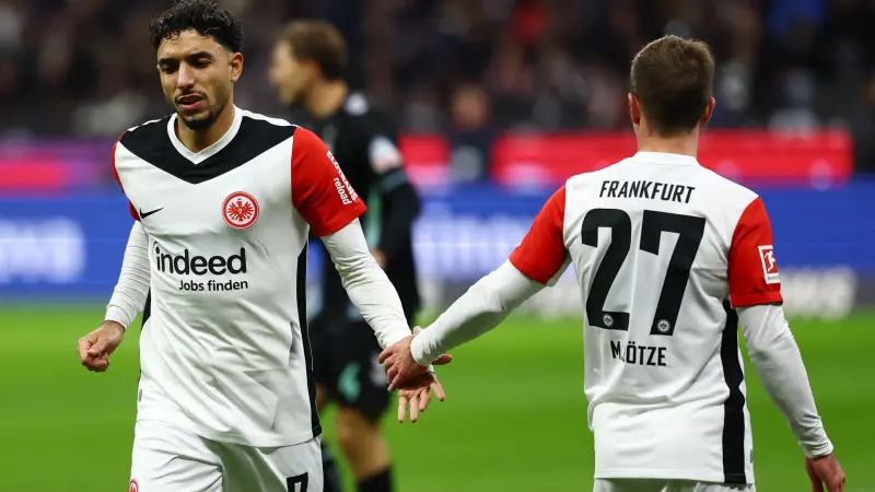 نتيجة وملخص مباراة آينتراخت فرانكفورت وفيردر بريمن اليوم في الدوري الألماني.. الصعود إلى الوصافة