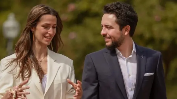 صور - ولي عهد الأردن من واشنطن: "أنا وهاشم ورجوة"