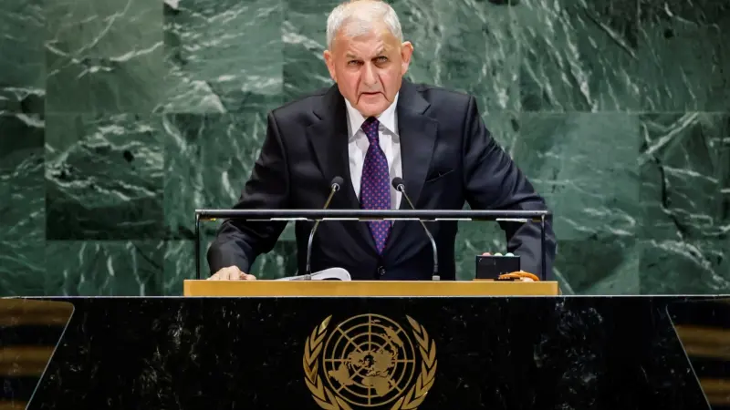 الرئيس العراقي: ندعو إلى مواجهة الإرهاب وحماية التنوع المجتمعي