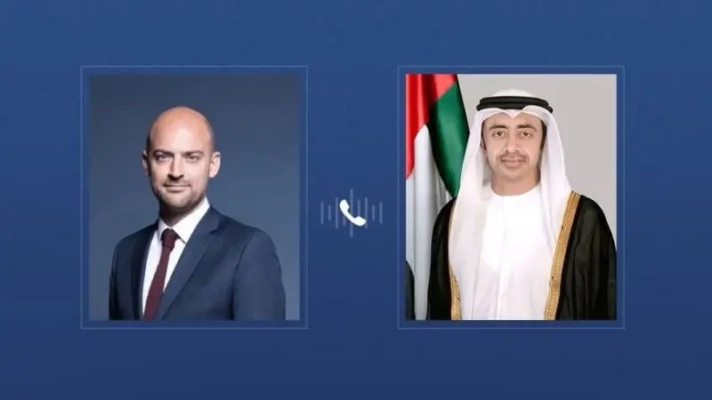 عبدالله بن زايد يبحث مع وزير خارجية فرنسا علاقات البلدين والتطورات الإقليمية