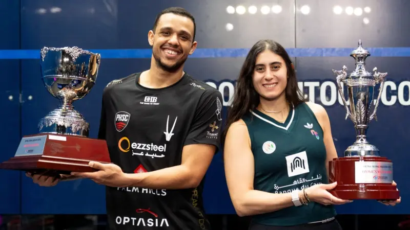 نور الشربيني تعزز الهيمنة المصرية في بطولة هونغ كونغ للإسكواش