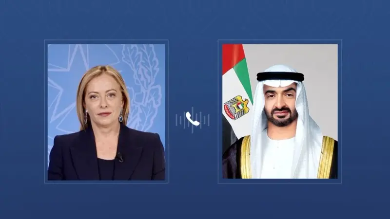 محمد بن زايد وجورجيا ميلوني يبحثان التطورات الإقليمية