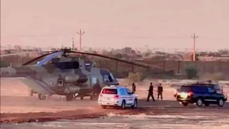 صورة تظهر هروب عمر البشير على متن مروحية عسكريّة.. ما القصة؟