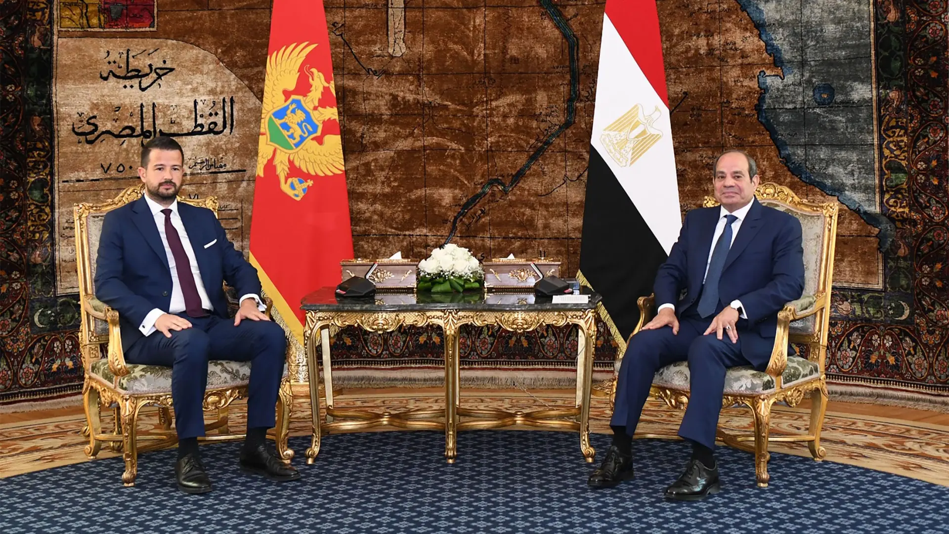 رئيس جمهورية الجبل الأسود يحل بمصر في أول زيارة على مستوى الرئاسة بين البلدين (إكس) رئيس جمهورية الجبل الأسود يحل بمصر في أول زيارة على مستوى الرئاسة بين البلدين (إكس)