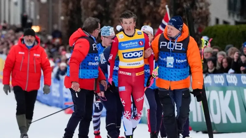 فيديو - نقل بطل التزلج الأولمبي هوسفلوت كلايبو إلى المستشفى بعد سقوط صادم