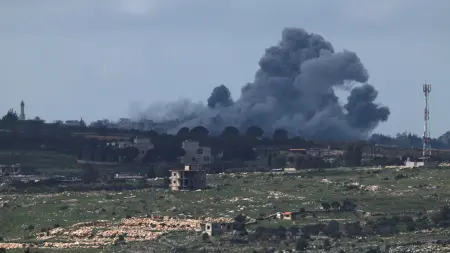 فيديو - 8 قتلى من أفراد الشرطة اللبنانية في غارة إسرائيلية