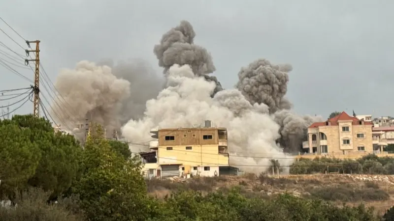 فيديو.. غارة إسرائيلية عنيفة تستهدف قرية عرب الجل في لبنان