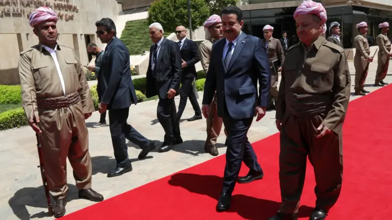 برزاني في بغداد.. "التوغل التركي" على رأس المباحثات