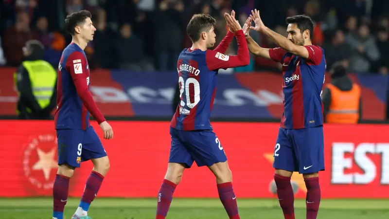 الدوري الإسباني.. برشلونة يهزم ألميريا بصعوبة ويستعيد طريق الانتصارات