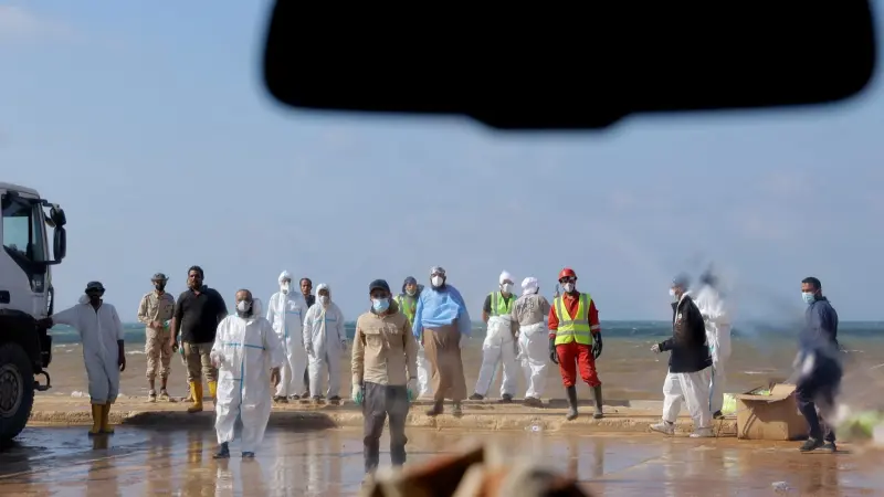 مقتل 4 من فريق إنقاذ يوناني في حادث سير بليبيا