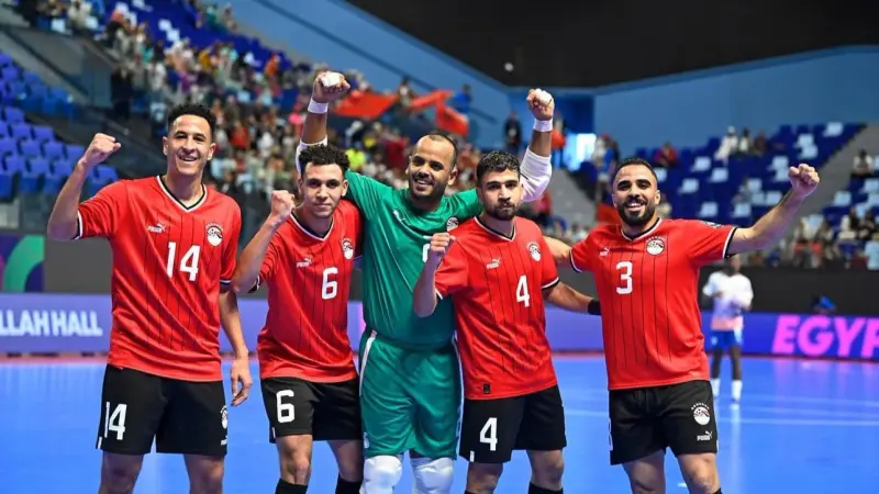 موعد مباراة مصر وأنغولا في نصف نهائي كأس أمم إفريقيا داخل الصالات 2024 مع التشكيلة