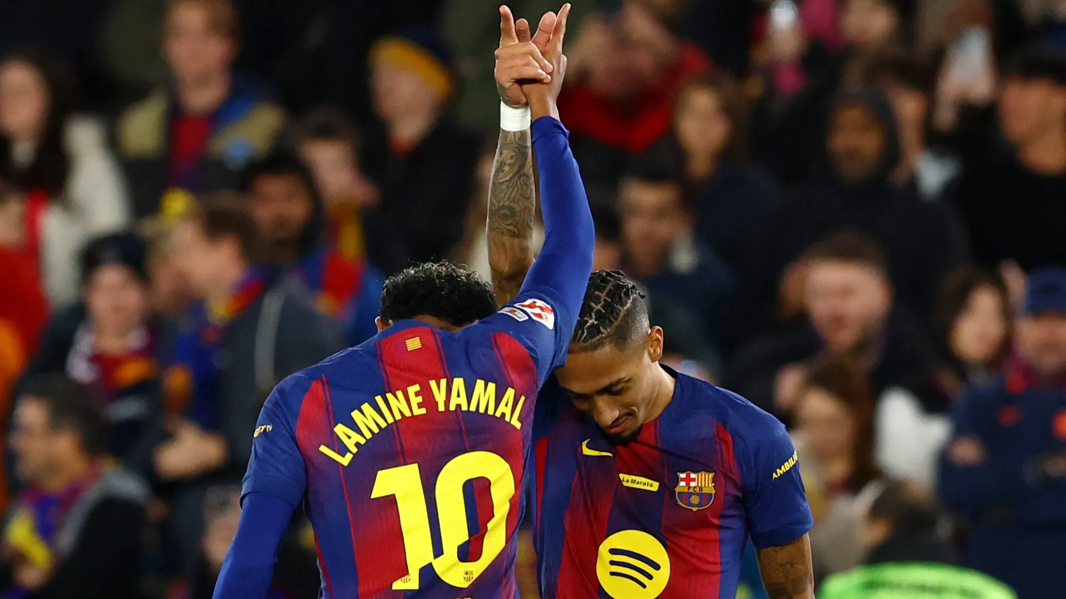 الدوري الإسباني - برشلونة يعبر مطب فياريال بسهولة وسط تألق يامال ورافينيا 