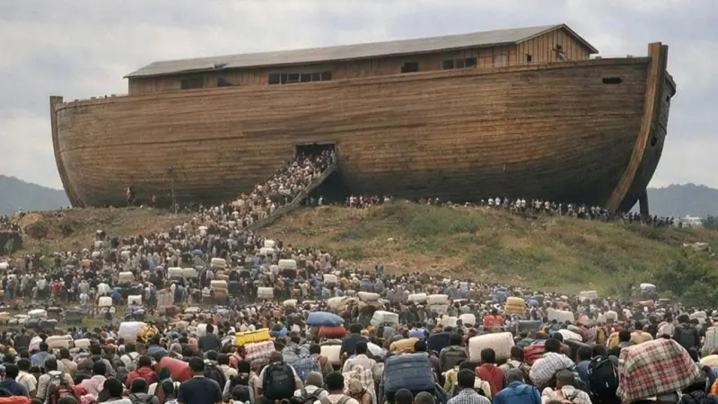 فيديو - أبو نوح الغاني.. إفريقي يدعي النبوة ويوهم الناس باقتراب نهاية العالم