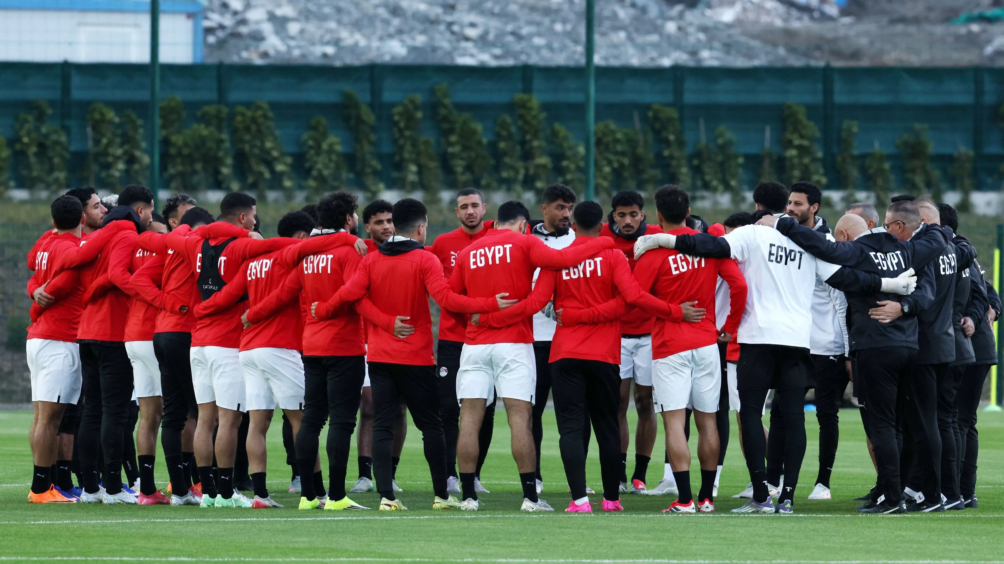 صور - منتخب مصر يختتم استعداداته لملاقاة السنغال 