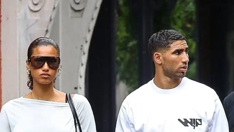 صورة إيمان همام وأشرف حكيمي.. هل ارتبط نجم باريس بفتاة مصرية؟