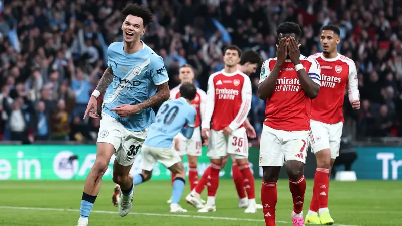 مانشستر سيتي يتوج بلقب كأس الرابطة على حساب أرسنال