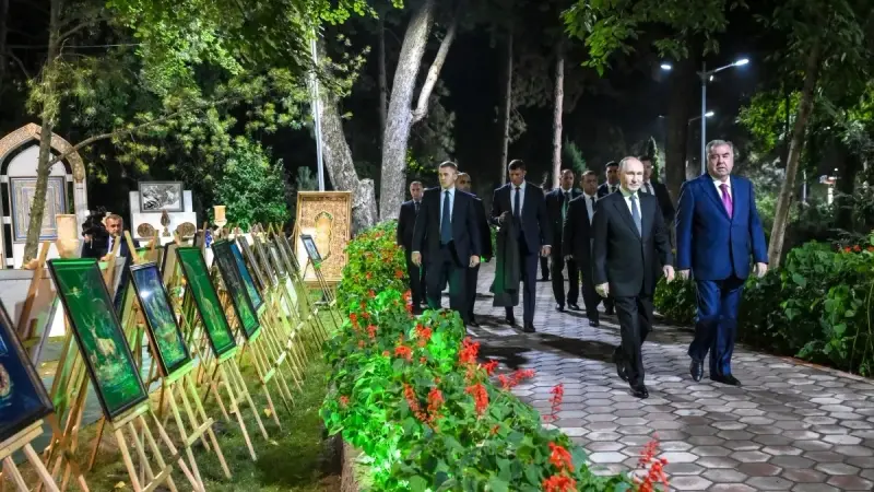 صور - بوتين في طاجيكستان لـ3 أيام ويلتقي قادة دول المنطقة