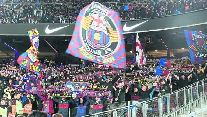 برشلونة يغلق مدرج التشجيع قبل مواجهة ألافيس بسبب واقعة كامافينغا (إكس) برشلونة يغلق مدرج التشجيع قبل مواجهة ألافيس بسبب واقعة كامافينغا (إكس)
