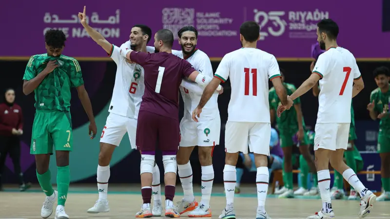 موعد مباراة المنتخب المغربي للفوتسال ضد إيران في نهائي ألعاب التضامن الإسلامي 2025 والقنوات الناقلة