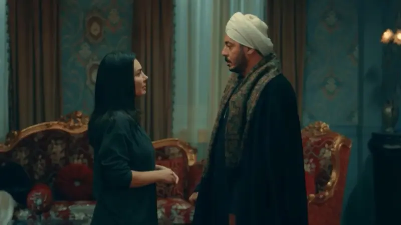 مسلسل حكيم باشا مصطفى شعبان الحلقة الخامسة.. حكيم يوافق على بقاء غزل مع ابنه