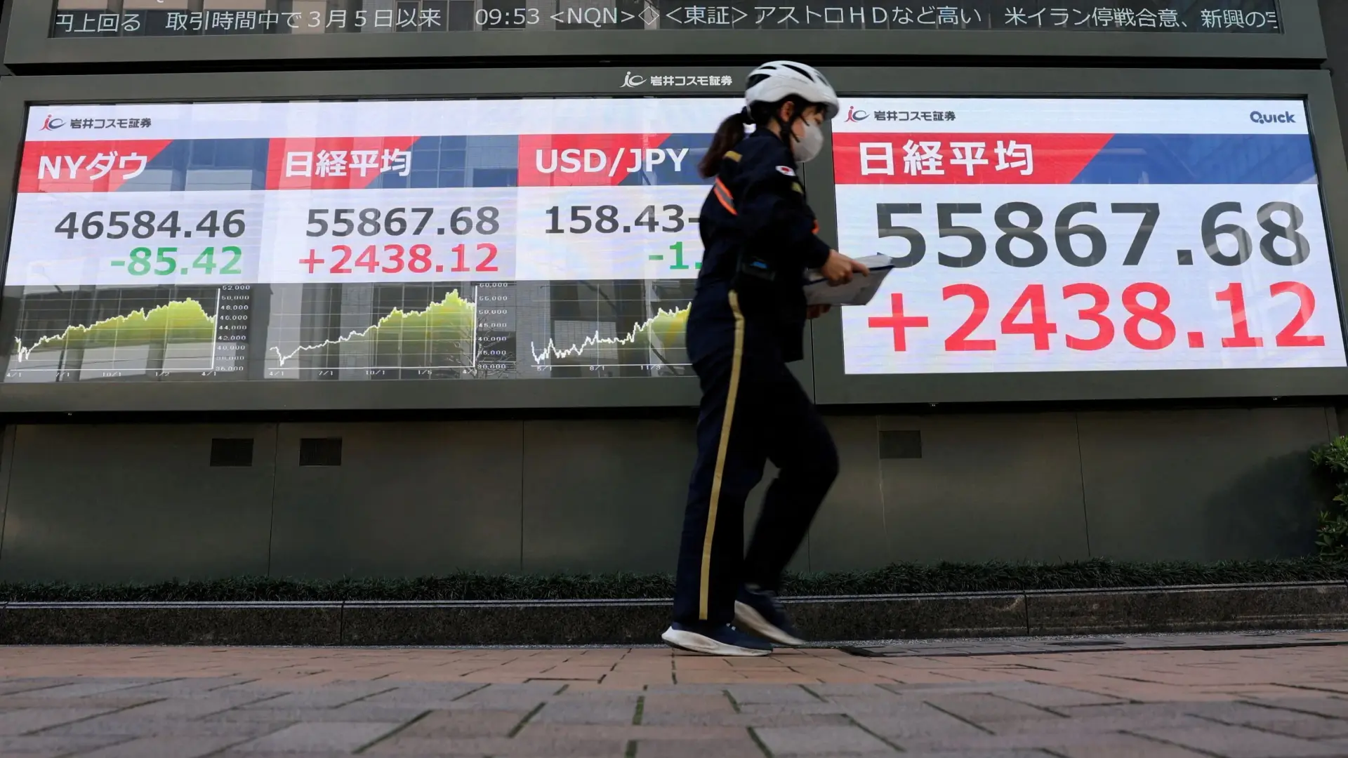 المؤشر نيكي الياباني ينخفض بأكثر من 2% بعد التدخل في سوق الين (رويترز) المؤشر نيكي الياباني ينخفض بأكثر من 2% بعد التدخل في سوق الين (رويترز)