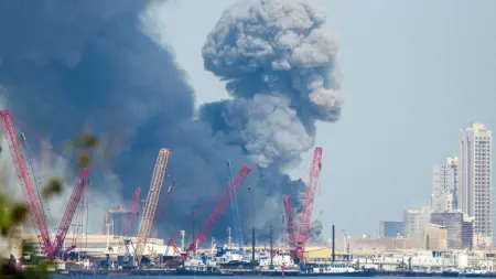 related_news_inside_blogsفيديو - البحرين تعلن السيطرة على حريق في مصفاة أصيبت بصاروخ إيراني