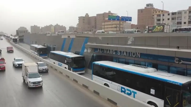 سعر تذكرة الأتوبيس الترددي السريع BRT ومحطات المرحلة الأولى والثانية