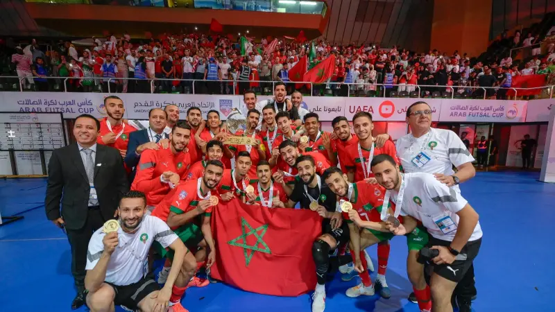 للمرة الثالثة تواليا.. المغرب بطلا لكأس العرب لكرة القدم داخل الصالات