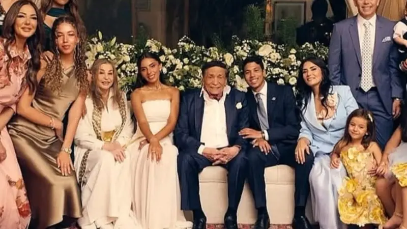 صور حفل زفاف حفيد عادل إمام.. والد العريس يُثير الجدل