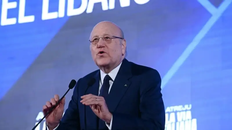 من إيطاليا.. ميقاتي يدعو اللاجئين السوريين في لبنان للعودة إلى سوريا