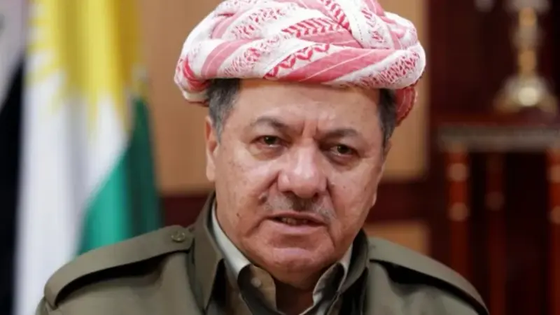 مسعود بارزاني يتلقى التعازي في وفاة إبراهيم بارزاني